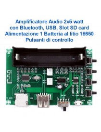 AMPLIFICATORE 2X5 W CON...