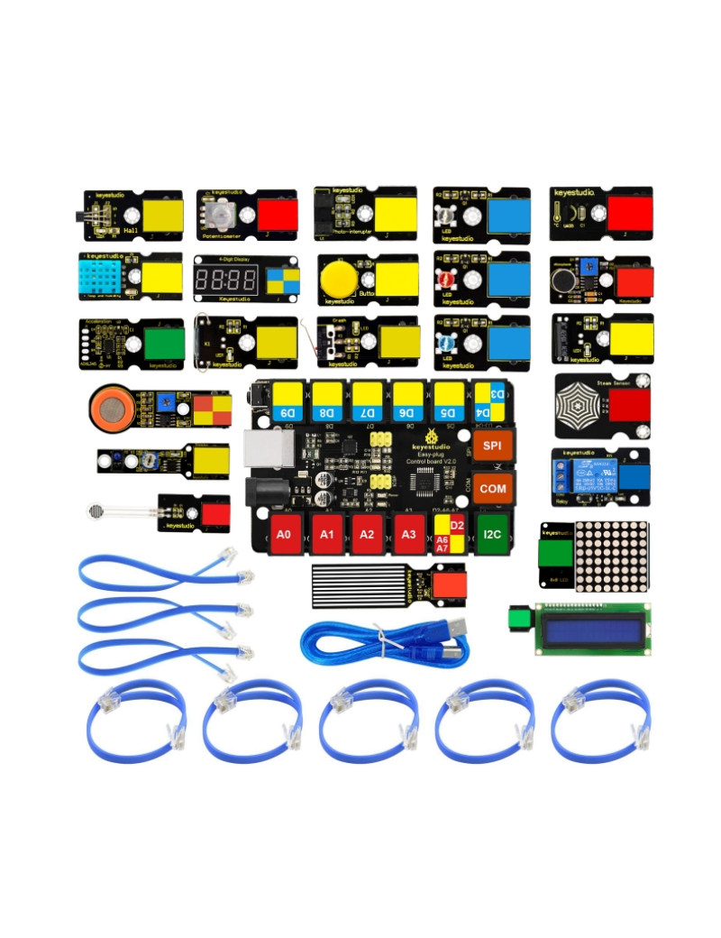 KEYESTUDIO EASY PLUG Super Starter Kit For Arduino STEM EDU KEYESTUDIO EASY PLUG Super Starter Kit For Arduino STEM EDU