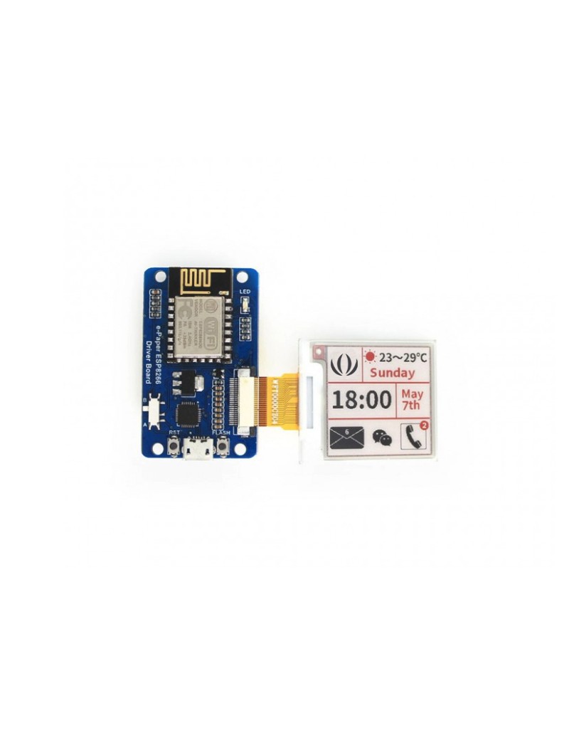 Universal e-Paper / e ink Raw Panel Driver Board, ESP8266 WiFi Wireless Universal e-Paper / e ink Raw Panel Driver Board, ESP8266 WiFi Wireless
