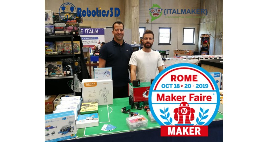 Robotics 3D al Makerfaire 2019 con MARRtino